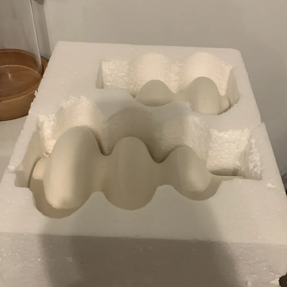 Ceramic Vases Set 2, Modern‎ Home Decor, Off White  Neutral